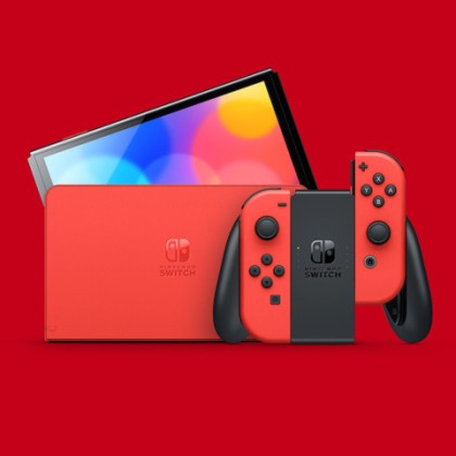 Nintendo Switch Console OLED Mario Red Edition [Maxsoft Set] *FREE